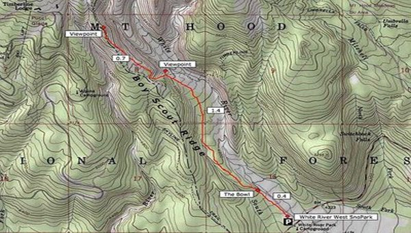 [오레곤산악회] 1월 27일 등반 일정/ White River Snowshoeing