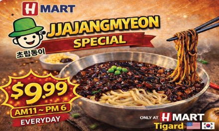 H마트 타이거드점 ‘짜장면 출시’와 식품 세일 진행